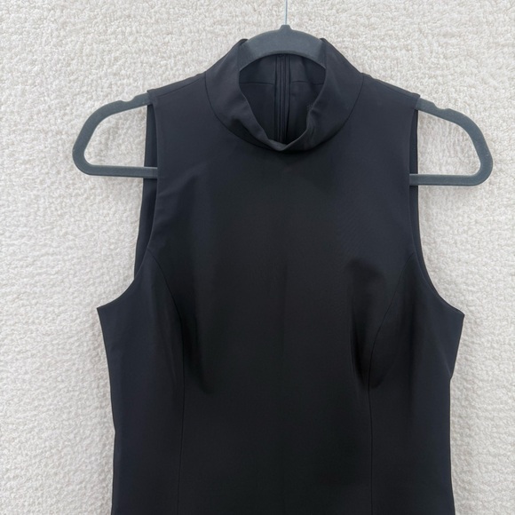 Teen flo Black Sleeveless High mock neck Midi Dress Size 3 - Picture 3 of 11